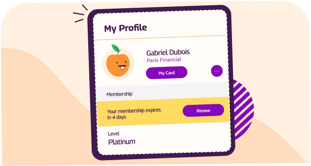 member profile screen